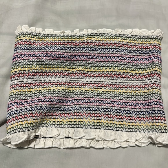 Forever 21 Colorful Chevron Print Tube Bandeau Top - Picture 3 of 4